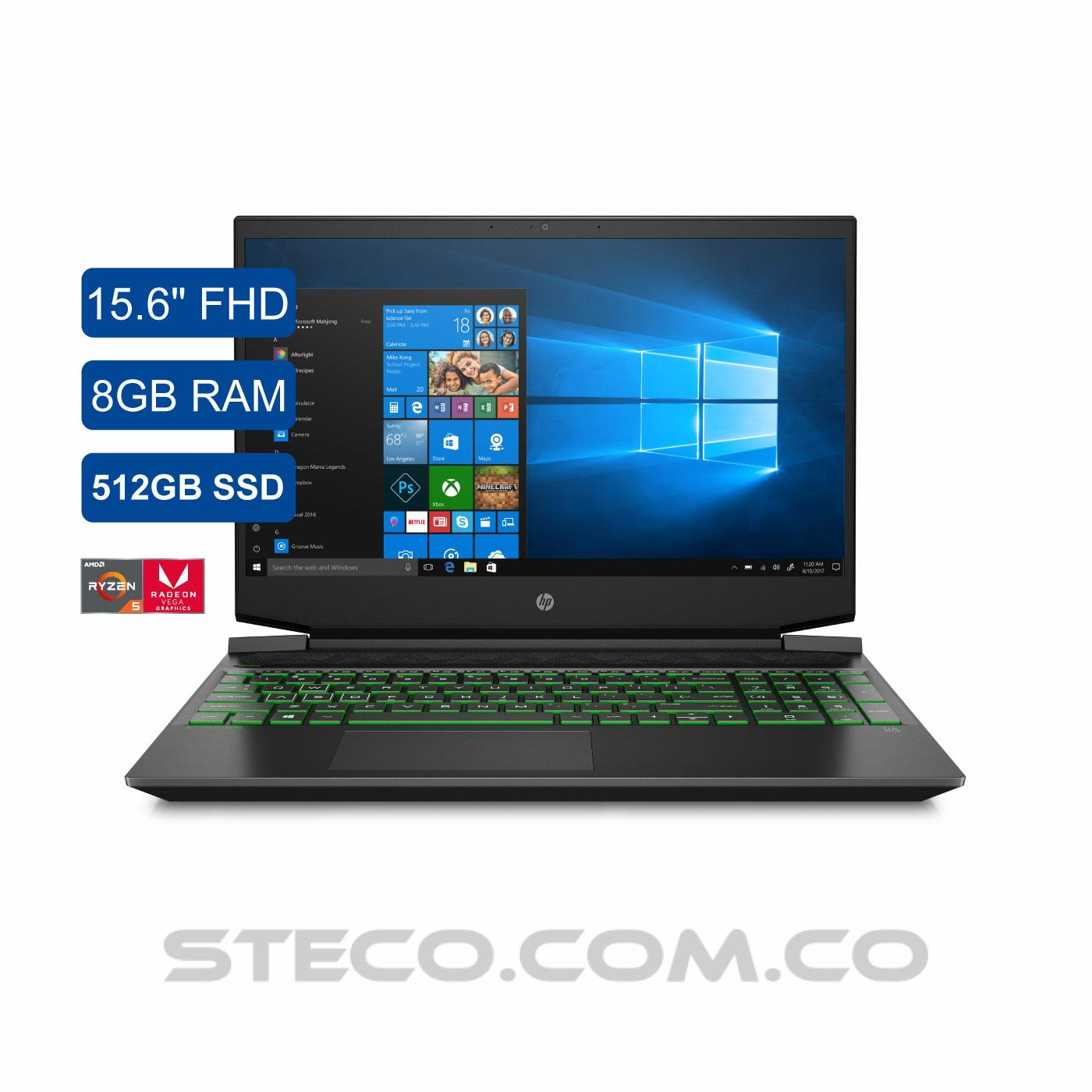 Portátil HP Gaming Laptop 15 ec0003la AMD Ryzen 5 3550H RAM 8GB SSD 512GB Portátil HP Gaming Laptop 15 ec0003la AMD Ryzen 5 3550H RAM 8GB SSD 512GB