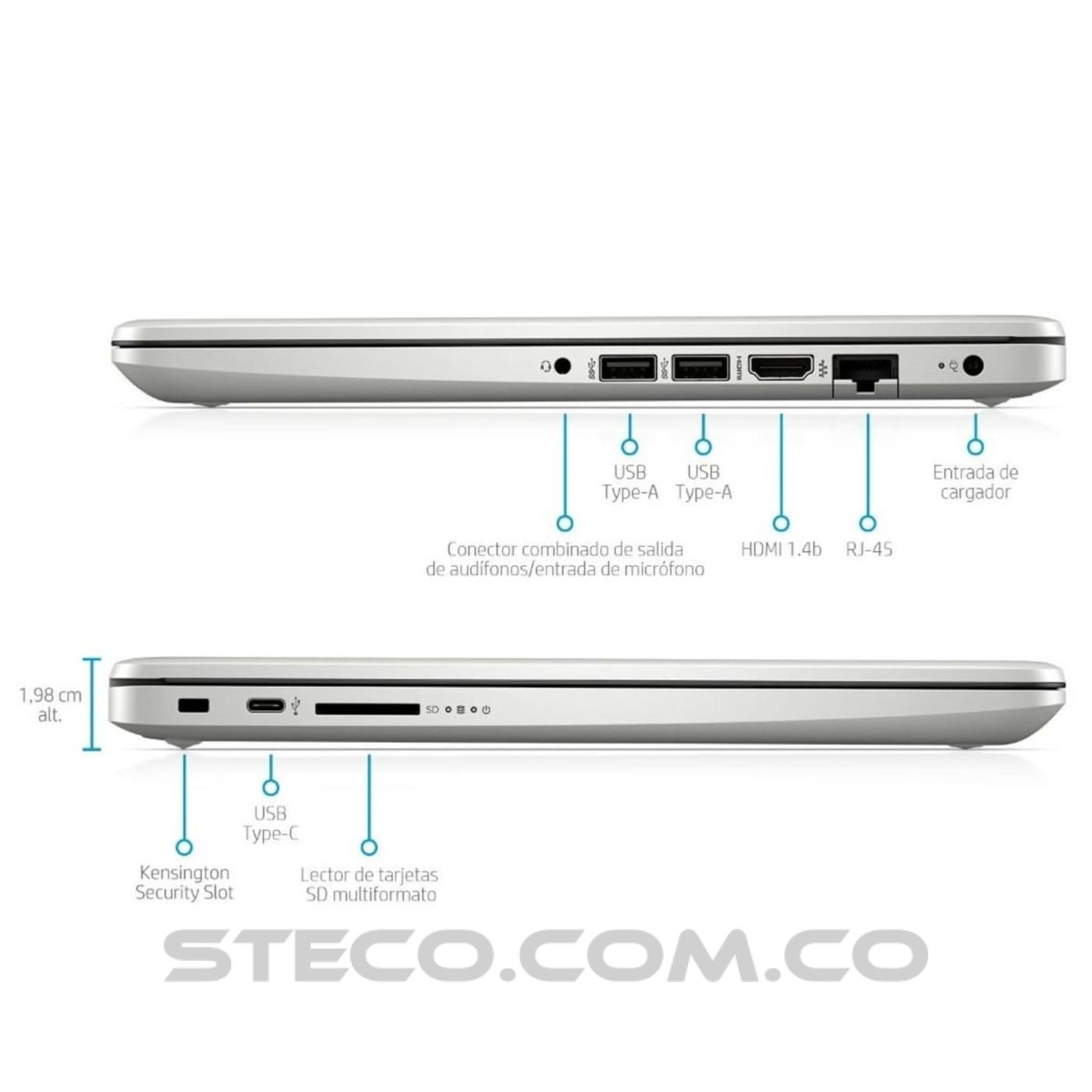 Portátil HP Laptop 14 cf3030la Intel Core i5 1035G1 RAM 8GB SSD 256GB Portátil HP Laptop 14 cf3030la Intel Core i5 1035G1 RAM 8GB SSD 256GB