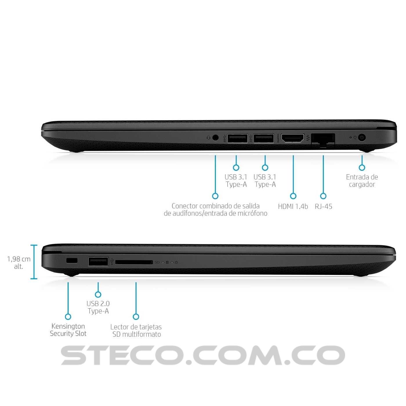 Portátil HP Laptop 14 ck2095la Intel Celeron N4020 RAM 4GB HDD 500GB Portátil HP Laptop 14 ck2095la Intel Celeron N4020 RAM 4GB HDD 500GB