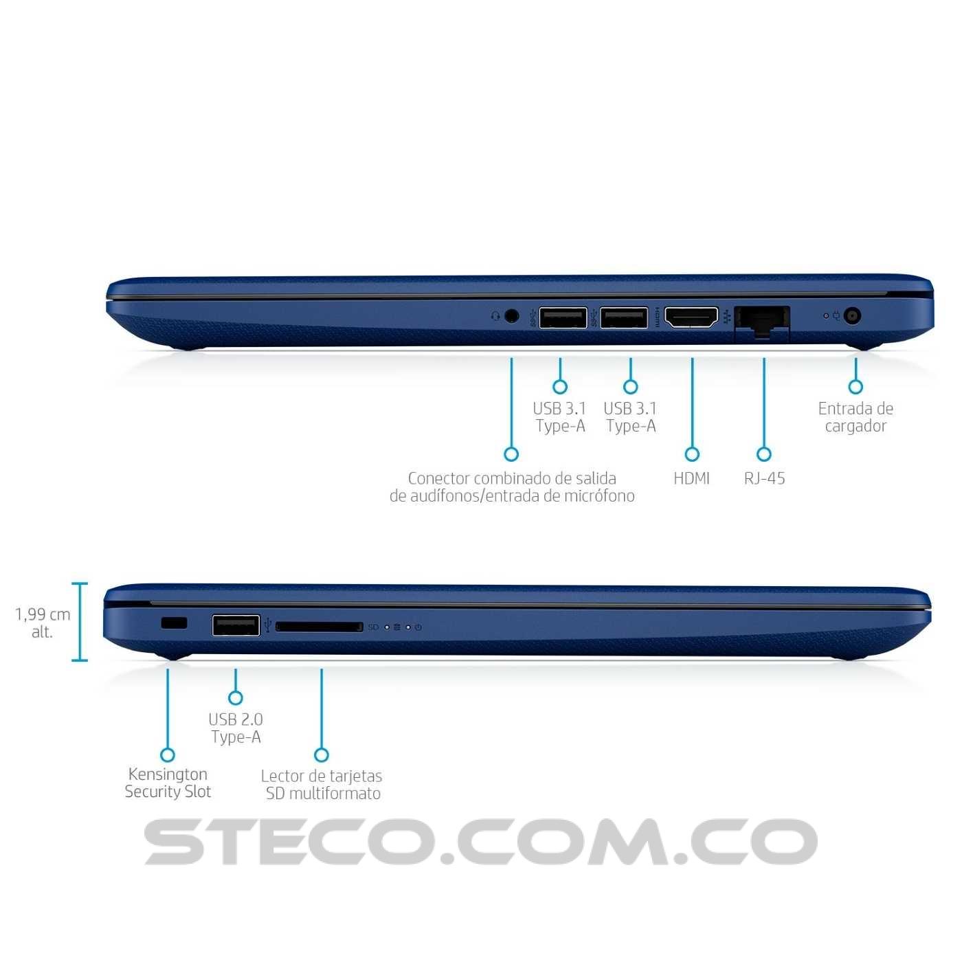Portátil HP Laptop 14 cm1107la AMD Ryzen 3 3200U RAM 4GB SSD M.2 de 256GB Portátil HP Laptop 14 cm1107la AMD Ryzen 3 3200U RAM 4GB SSD M.2 de 256GB