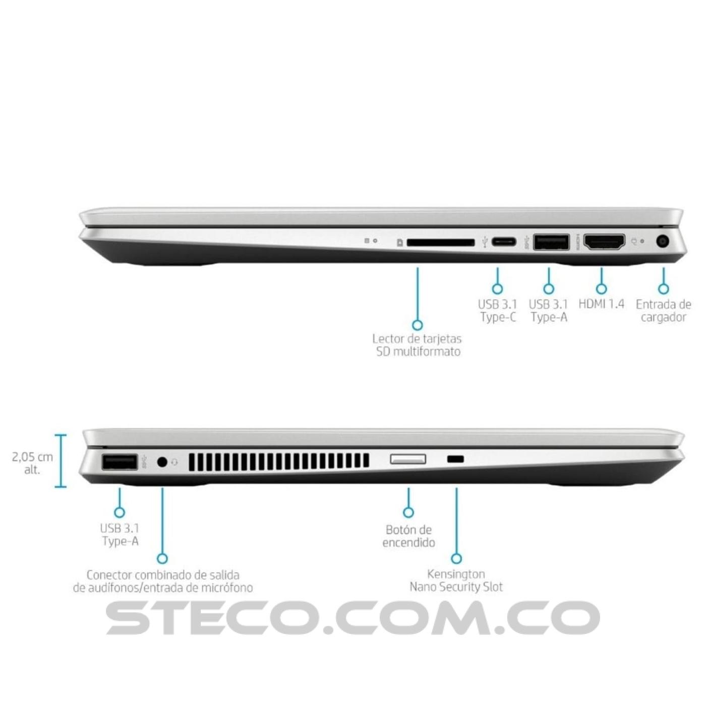 Portátil Hp Laptop 14 dh0011la Intel Core i3 8145U RAM 4GB SSD 256GB Portátil Hp Laptop 14 dh0011la Intel Core i3 8145U RAM 4GB SSD 256GB