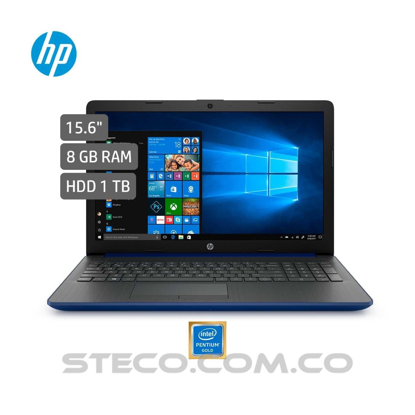 Portátil HP Laptop 15 da1095la Intel Pentium Gold 5405U RAM 8GB HDD 1TB Portátil HP Laptop 15 da1095la Intel Pentium Gold 5405U RAM 8GB HDD 1TB