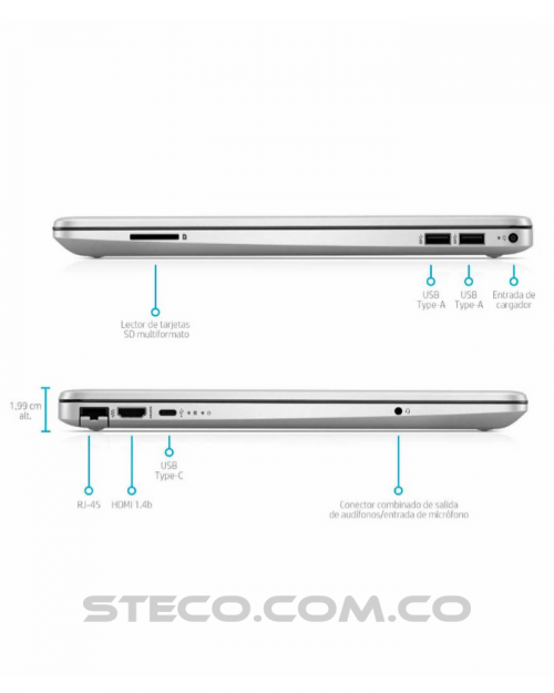 Portátil HP Laptop 15 dw1051la Intel Core i5-10210U RAM 8GB SSD M.2 de 256GB Portátil HP Laptop 15 dw1051la Intel Core i5-10210U RAM 8GB SSD M.2 de 256GB