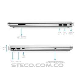 Portátil HP Laptop 15 dw1071la Intel Core i7-10510U RAM 12GB SSD M.2 de 512GB