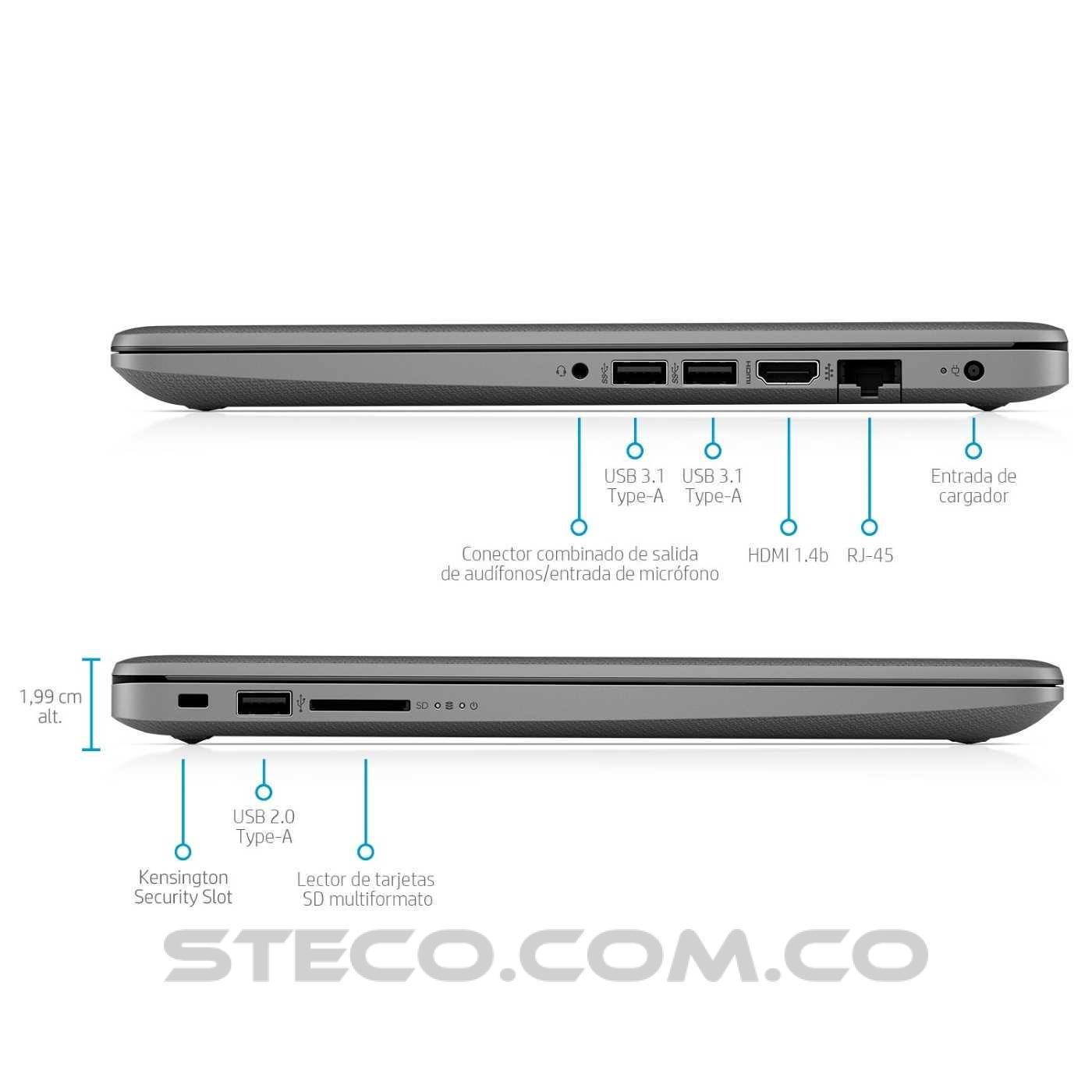 Portátil HP Laptop 14 ck2001la Intel Core i5-10210U RAM 4GB HDD de 1TB Portátil HP Laptop 14 ck2001la Intel Core i5-10210U RAM 4GB HDD de 1TB