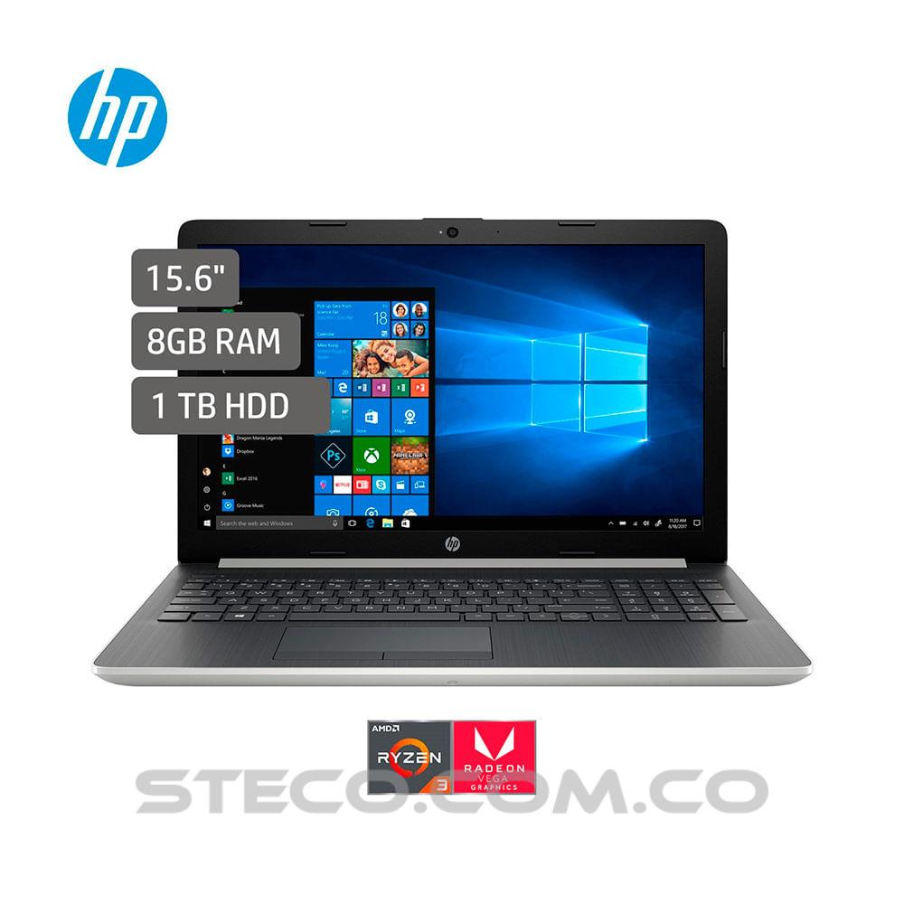 Portátil HP Laptop 15 db1039la AMD Ryzen 3 3200U RAM 8GB HDD 1TB Portátil HP Laptop 15 db1039la AMD Ryzen 3 3200U RAM 8GB HDD 1TB