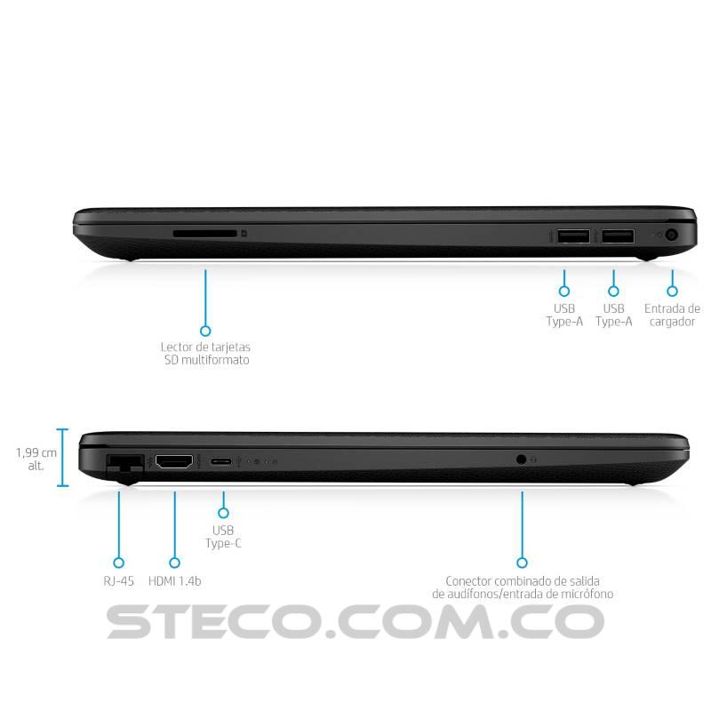 Portátil HP Laptop 15 dw1078la Intel Core i3-10110U RAM 12GB SSD M.2 de 256GB Portátil HP Laptop 15 dw1078la Intel Core i3-10110U RAM 12GB SSD M.2 de 256GB