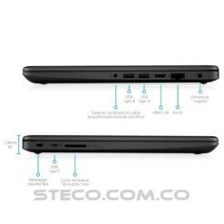 Portátil HP Laptop 14 cf3034la Intel Core i3 1005G1 RAM 4GB SSD M.2 de 256GB