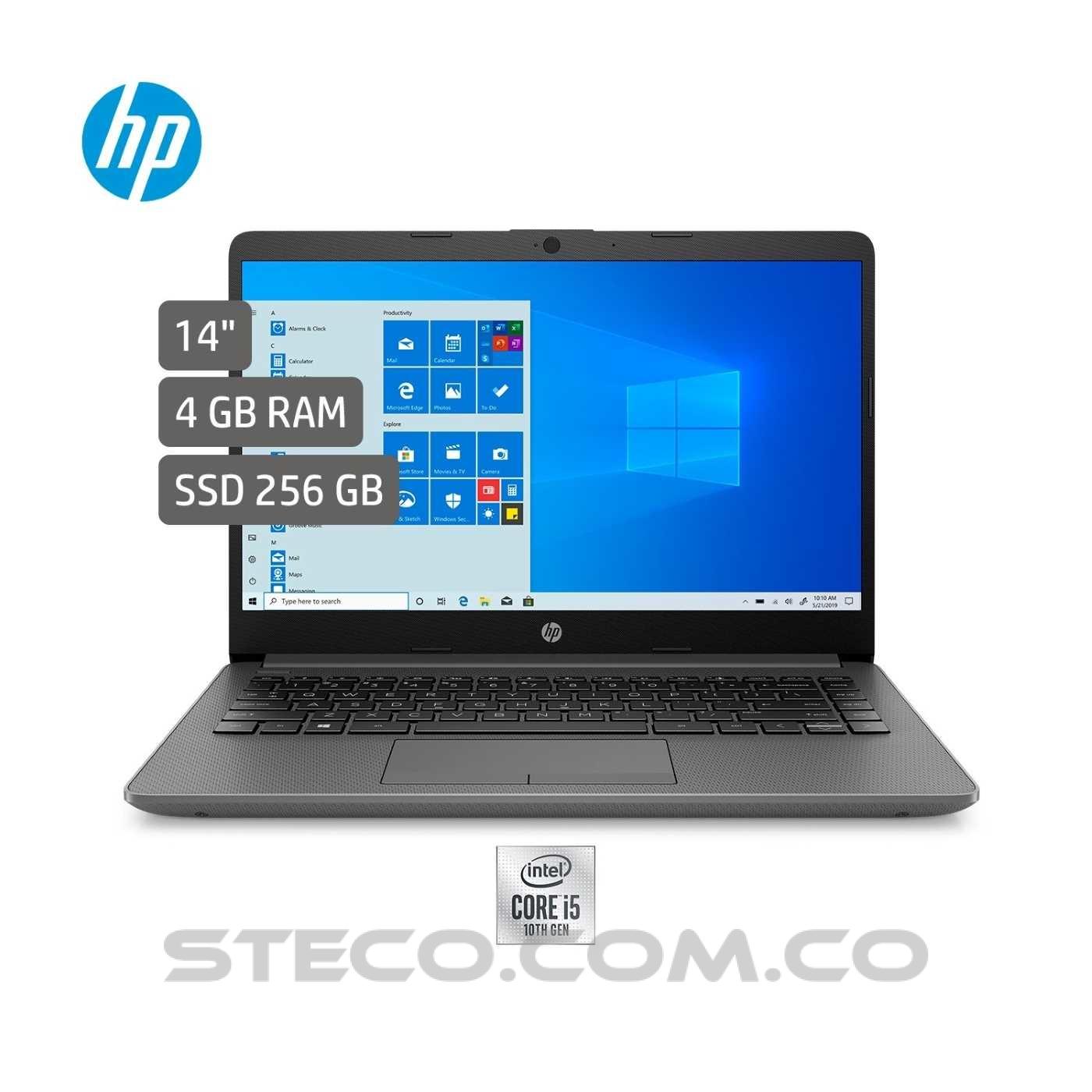 Portátil HP Laptop 14 cf3037la Intel Core i3-1005G1 RAM 4GB SSD M.2 de 256GB Portátil HP Laptop 14 cf3037la Intel Core i3-1005G1 RAM 4GB SSD M.2 de 256GB