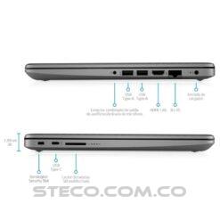 Portátil HP Laptop 14 dk1009la AMD Ryzen 3 3250U RAM 8GB SSD M.2 de 512GB