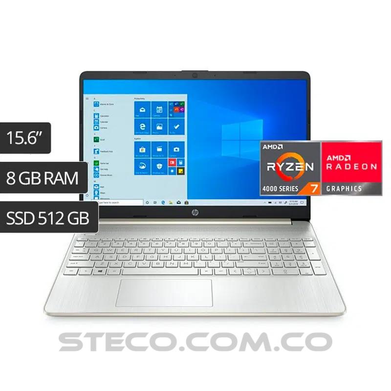 Portátil HP Laptop 15 ef1020la AMD Ryzen 7 4700U RAM 8GB SSD M.2 512GB Portátil HP Laptop 15 ef1020la AMD Ryzen 7 4700U RAM 8GB SSD M.2 512GB